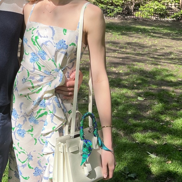 Prabal Gurung Floral Side Ruffle Sundress 4 - Picture 3 of 3